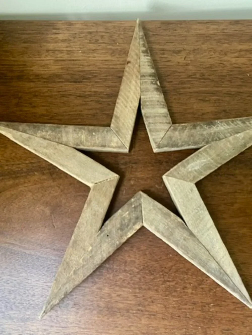 Wooden Rustic Natural Hanging Star Home Decor Wall Decoration Cottagecore Countr